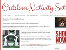 Tablet Screenshot of outdoornativitysetsblog.com